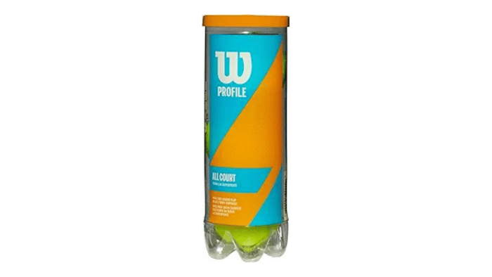 A canister of Wilson Profile All Court tennis balls. These are used as a specialized massage and trigger point tool within the Align Athlete program to help release tight muscles and improve lower back mobility.